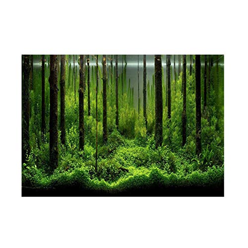 PVC-Klebstoff Unterwasser Wald Tank Hintergrund Poster Hintergrund Dekoration Papier Aquarium Aquarium Hintergrund Poster für Aquarium (122 * 46cm) von Bagima