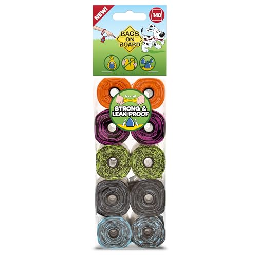 Bags on Board 0632039904792 Hundekotbeutel, 3203990479-6p, Gemustert, 140 Count (Pack of 1) Bags on Board 0632039904792 Hundekotbeutel, 3203990479-6p, Gemustert, 140 Count (Pack of 1) von Bags on Board