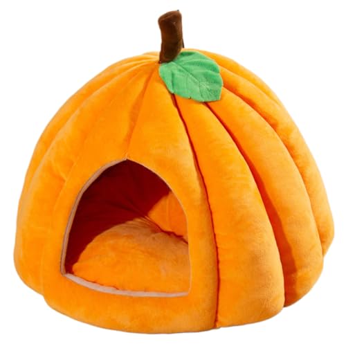 Bai42Ylou Katzenbetten Kürbishöhle, Halloween Cat House Innen, geschlossene Thermalkatze Couch weich Bequeme Dampproof-Katzenbetten für Innenkatzen, s Bai42Ylou Katzenbetten Kürbishöhle, Halloween Cat House Innen, geschlossene Thermalkatze Couch weich Bequeme Dampproof-Katzenbetten für Innenkatzen, s von Bai42Ylou