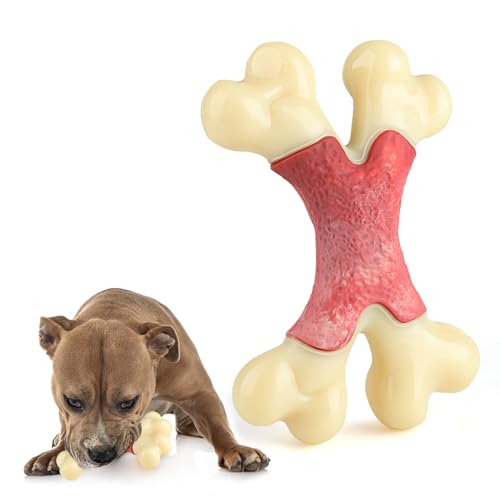 Bailey&buddies® Extra starkes, unzerstörbares Hundespielzeug für aggressive Kauer für mittelgroße und große Riesenhunde, Hundespielzeug mit Speckgeschmack für extreme Kauer von Bailey & buddies