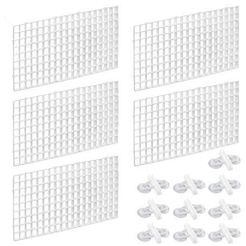 Baixia 10 StüCk Aquarium Divider Aquarium Teiler Filter Gitter Trenn Gitter Tray Isolation Board Gitter mit 20 PCS SaugnäPfen von Baixia