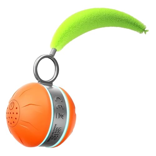 Bajbumgn Bewegender Hundeball - Interaktives Hundespielzeug Intelligenter Katzenball - Automatisches Indoor Spielzeug Mit Licht Zur Bewegung Und Beschäftigung Für Alle Haustiergrößen von Bajbumgn