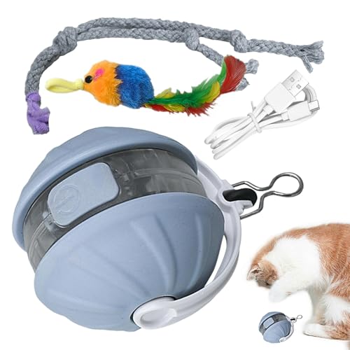 Bajbumgn Interaktives Katzenball, Katzenspielzeug Elektrisch, Interaktives Spielzeug Für Katzen, 360° Rollendes Katzenballspielzeug für den Innenbereich mit 2 Geschwindigkeiten Bajbumgn Interaktives Katzenball, Katzenspielzeug Elektrisch, Interaktives Spielzeug Für Katzen, 360° Rollendes Katzenballspielzeug für den Innenbereich mit 2 Geschwindigkeiten von Bajbumgn