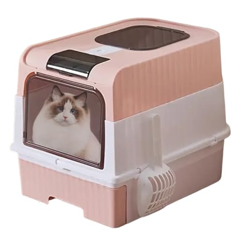 Bajbumgn Katzenklos,Hoch Katzentoilette | Geruchsdichter Klappbarer Leichter Katzentoilettenbehälter Mit Siebschaufel Und Reisefreundlichem Tragegriff Für Unterwegs Bajbumgn Katzenklos,Hoch Katzentoilette | Geruchsdichter Klappbarer Leichter Katzentoilettenbehälter Mit Siebschaufel Und Reisefreundlichem Tragegriff Für Unterwegs von Bajbumgn