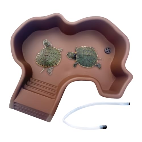 Bajbumgn Reptilien Badebecken - Reptil Wasserstelle Mit Rampe | Futterstelle Einfach Reinigen Badebecken Mit Abfluss Für Aquarium Terrarium Zuchtbox Bajbumgn Reptilien Badebecken - Reptil Wasserstelle Mit Rampe | Futterstelle Einfach Reinigen Badebecken Mit Abfluss Für Aquarium Terrarium Zuchtbox von Bajbumgn