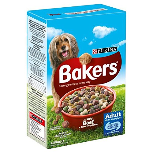 Bäcker Erwachsenen Hund Rind & Gemüse Trockenfutter 1.35Kg (Packung mit 2) von Bakers