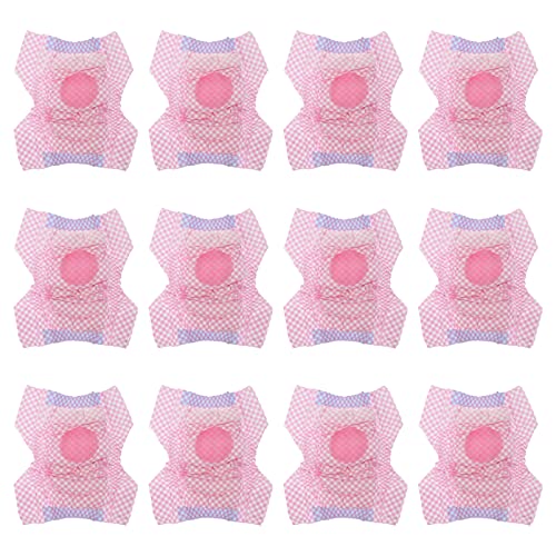 12Pcs Doggy Windeln Einweg Pet Windeln Super Saugfähigen Pee Liner mit Loch für Weibliche Mädchen Welpen Katzen (XS) von balacoo