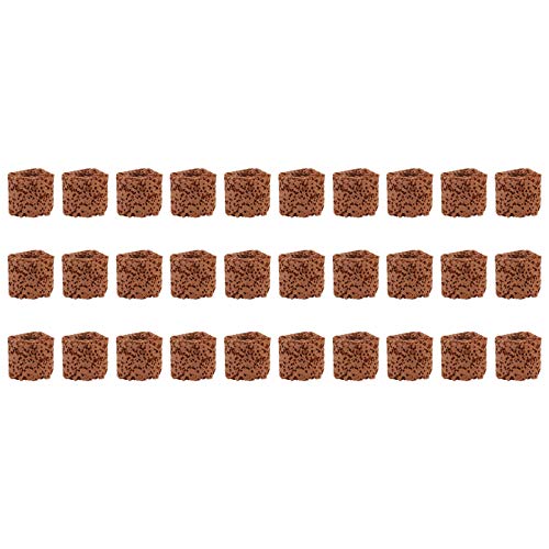 30Pcs Aquarium Fisch Filter Ring Keramik Aquatische Filter Media Wasser Anlage Feste Schwerkraft Ring für Aquarium Teich Kanister Unterstützt Werkzeug von balacoo
