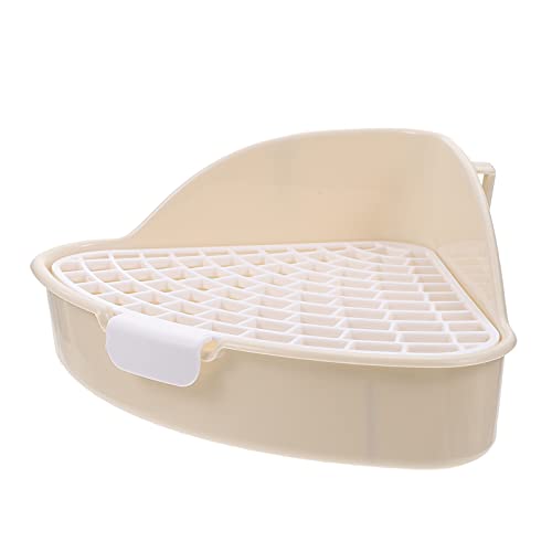 Bunny Triangle Potty Trainer Weiß: 2 Stücke Kleintier Toilette Pet Training Ecke Wurfablage Für Hamster Kaninchen Bunny Chinchilla Guinea Pig Ferret Gerbil von balacoo