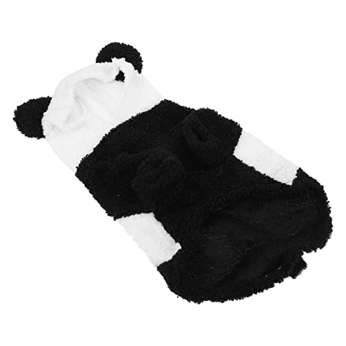 balacoo Stück Kleidung Urlaub Haustier Kostüm Hündchen Kostüm Welpen-Outfit Warme Mäntel Für Frauen Winter Welpenkostüm Haustierkostüme Für Kleine Hunde Korallenvlies Panda Zubehör von balacoo
