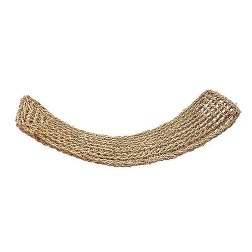 Reptil Hängematte Handarbeit Gewebt Eidechse Liege Natürliche Meer Gras Haustier Matte mit Saugnäpfen für Gecko Schlangen Bearded Dragon Tank Zubehör 75X18cm von balacoo