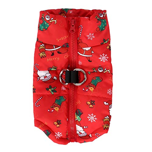 balacoo Weihnachtsmäntel Für Hunde Hund Weihnachtsmann-Outfit Hundejacke Mantel Pullover Weihnachtshundeanzug Hundedecke Mantel Daunenjacke Für Haustiere Hund Winterjacke Draussen Skianzug von balacoo