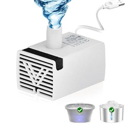 BalimoPet Katzenbrunnen Pumpe Ultra-Leiser Ersatzpumpe für 2,2 L/2,5 L Katzen wassers Pender für Haustie von BalimoPet