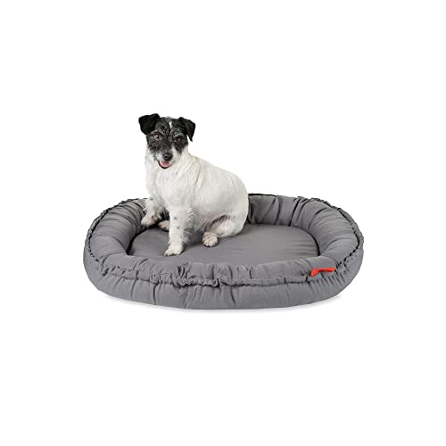 Balkis Hundebett NIDOG, Made in Germany, Steingrau, S - 70x50 cm von Balkis