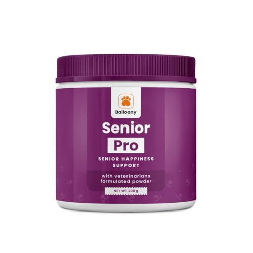 Balloony Senior PRO – Ergänzung für alternde Hunde mit Riboflavin, L-Carnitin & MSM – Fördert Vitalität & Beweglichkeit – 200g von Balloony