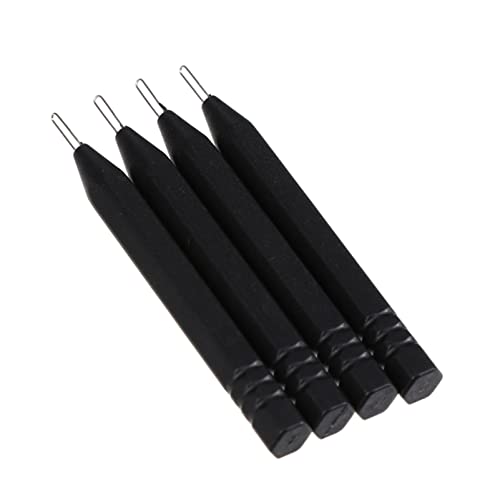 Baluue 4-teiliges Reinigungsset Ohrpassstück-reinigungsstäbe Stahlnadel Zur Ohrenschmalzentfernung Spezieller Ohrenreiniger Robuster Abs-Stahl von Baluue