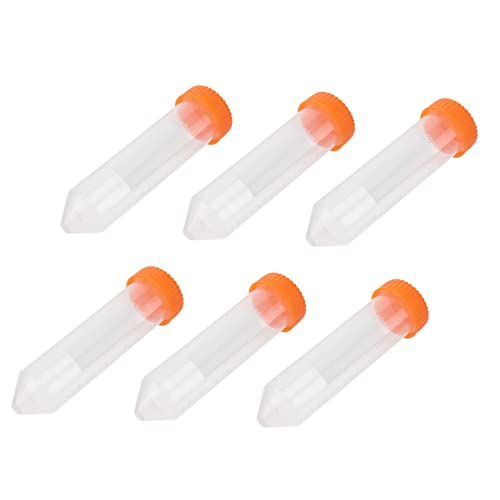 Baluue 50 Stück 50 Ml Labor-zentrifugenröhrchen Mit Kunststoff-reagenzgläser Für Flüssigkeitsproben Zufällige Farbe von Baluue