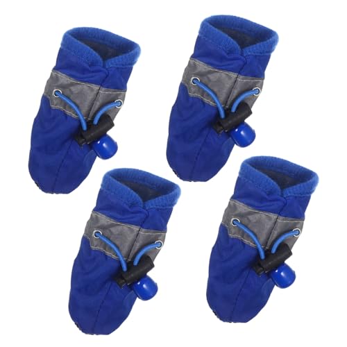 Baluue 4 Stück Mädchen Hundeschuhe Für Heißes Pflaster Anti-Hunde-Stiefel Socken Für Hunde Hundestiefel Für Den Winter Strandschuhe Für Hunde Mädchen Socken Einstellbar Schuhschutz von Baluue