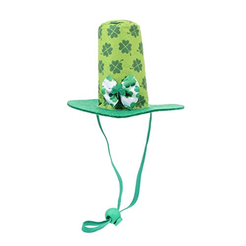 Baluue Haustier Hut Patricks Day Katzenkostüm Hund Hut Dekorativer Haustierhut - Grinsekatze Kostüm Patrick s Day Dekoration St Patrick's Die Katze Baumwolle Polyester Haustierzubehör von Baluue