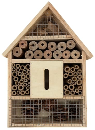 Bambelaa! Insektenhotel Klein Hotel für Insekten Insektenhaus Garten zum Aufhängen Hummelhotel Aus Holz Nistkasten von Bambelaa!