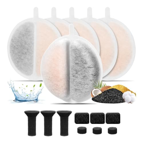 Bamberg Filter für Katzentrinkbrunnen, Trinkbrunnenfilter für Lite & Premium 2,5 L Haustiertrinkbrunnen Zur Wasserfiltration, Filter Ersetzen Schaumstoffe, 6 Stück Bamberg Filter für Katzentrinkbrunnen, Trinkbrunnenfilter für Lite & Premium 2,5 L Haustiertrinkbrunnen Zur Wasserfiltration, Filter Ersetzen Schaumstoffe, 6 Stück von Bamberg