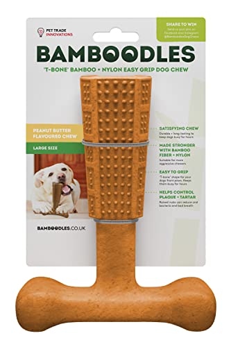 Bamboodles Kauspielzeug für Hunde, mit Erdnussbutter, groß von Bamboodles