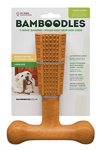 Bamboodles Kauspielzeug für Hunde, mit Erdnussbutter, groß Bamboodles Kauspielzeug für Hunde, mit Erdnussbutter, groß von Bamboodles