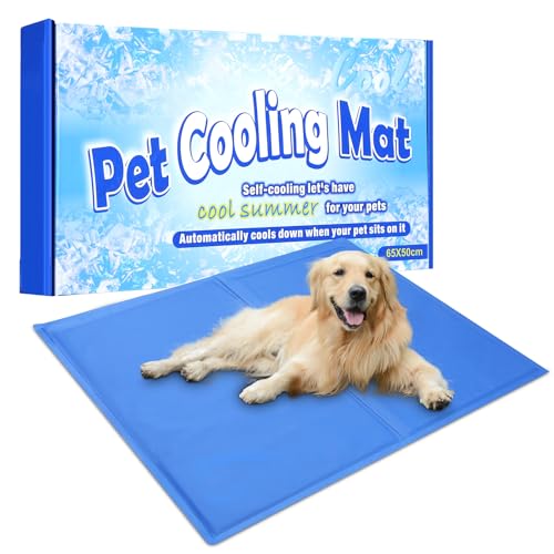 Bamda Kühlmatte Hunde – 65 * 50 cm Kühlmatte für Hund und Katze mit Ungiftiges Gel, Selbstkühlende Kaltgelpad, Kälte Hundematte, Kühl Hundedecke für Kisten, Hundehütten Betten Bamda Kühlmatte Hunde – 65 * 50 cm Kühlmatte für Hund und Katze mit Ungiftiges Gel, Selbstkühlende Kaltgelpad, Kälte Hundematte, Kühl Hundedecke für Kisten, Hundehütten Betten von Bamda