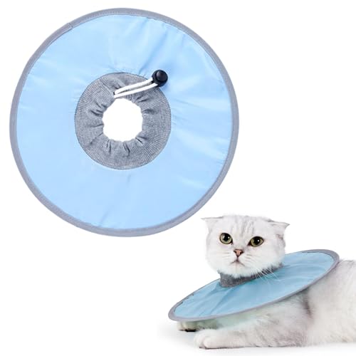 Verstellbares Halsband zur Genesung von Katzen, wasserdichtes Elisabethanisches Halsband für Kätzchen und Welpen nach Operationen, Erholungshalsband für Katzen, um zu stoppen, Wunden zu lecken (Blau, Verstellbares Halsband zur Genesung von Katzen, wasserdichtes Elisabethanisches Halsband für Kätzchen und Welpen nach Operationen, Erholungshalsband für Katzen, um zu stoppen, Wunden zu lecken (Blau, von Bamyli