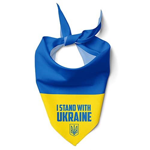 Bandoggies Breeze Haustier-Halstuch, Plüsch-Halstuch, für besondere Anlässe, niedliches Hundezubehör und Bekleidung, einzigartige Geschenke für Hunde und Haustierbesitzer (Medium, Ukraine-Flagge - Ich stehe mit Ukraine) Bandoggies Breeze Haustier-Halstuch, Plüsch-Halstuch, für besondere Anlässe, niedliches Hundezubehör und Bekleidung, einzigartige Geschenke für Hunde und Haustierbesitzer (Medium, Ukraine-Flagge - Ich stehe mit Ukraine) von Bandoggies