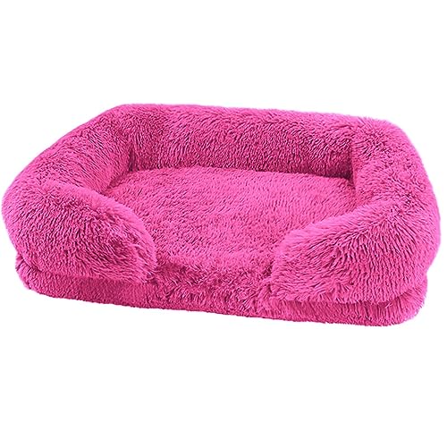 BangDon Rechteckiges, waschbares, abnehmbares Hundebett mit weichem, gemütlichem Plüsch, atmungsaktiv, Katzensofa, Hundebett für kleine, mittelgroße und große Haustiermatte (2XL (120 x 80 x 20), von BangDon