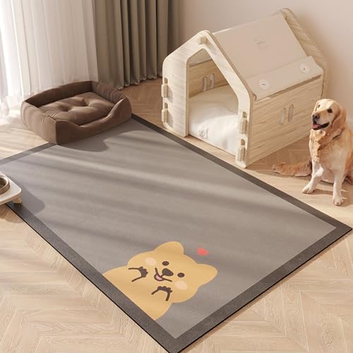 Wasserdichte Haustiermatte, kratz- und urinresistent, für Welpen-Trainingspads, glatt, bequem, für alle Jahreszeiten, Türmatte für Kiste, Laufstall, Eingang (Stil 25, 100 x 120 cm) von BangDon