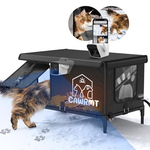 Wasserdichtes Katzenhaus für streunende Kätzchen (Schwarz, 3XL) von Bangdego
