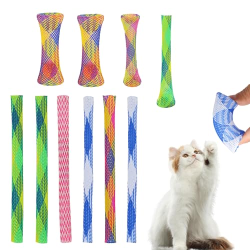 Weiches Katzenspielzeug mit Federn, bunt, interaktiv, fördert Aktivität und Bewegung, Kunststoffspule für Kätzchen zum Schlagen, Beißen und Jagen, zufällige Farbe, 40 Stück Weiches Katzenspielzeug mit Federn, bunt, interaktiv, fördert Aktivität und Bewegung, Kunststoffspule für Kätzchen zum Schlagen, Beißen und Jagen, zufällige Farbe, 40 Stück von Bansusu