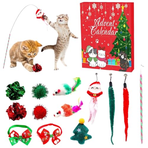 Banziaju 2025 Katzen -Adventskalender 12 Tage Interaktive Katzenspielzeug Countdown Liebhaber Weihnachtspaß, Advent Banziaju 2025 Katzen -Adventskalender 12 Tage Interaktive Katzenspielzeug Countdown Liebhaber Weihnachtspaß, Advent von Banziaju