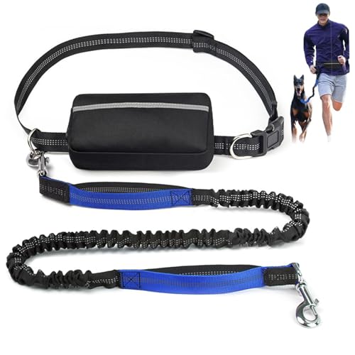 Händefreie Hundeleine mit Reißverschlussbeutel, reflektierender und Stoßdämpferung der Leine für Hunde, Taille Leine für Hundegasse, Taillenhundleine Händefreie Hundeleine mit Reißverschlussbeutel, reflektierender und Stoßdämpferung der Leine für Hunde, Taille Leine für Hundegasse, Taillenhundleine von Banziaju