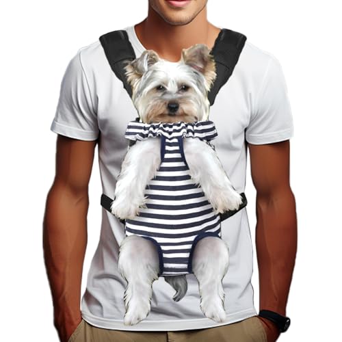 Hundestrachungsträger, verstellbarer Hunde -Rucksackträger, blau und weiß gestreifte Katzenträger -Rucksack, Haustierkatze Frontträger -Rucksäcke für Reisen, Hundereise -Rucksack, für kleine mittel Hundestrachungsträger, verstellbarer Hunde -Rucksackträger, blau und weiß gestreifte Katzenträger -Rucksack, Haustierkatze Frontträger -Rucksäcke für Reisen, Hundereise -Rucksack, für kleine mittel von Banziaju