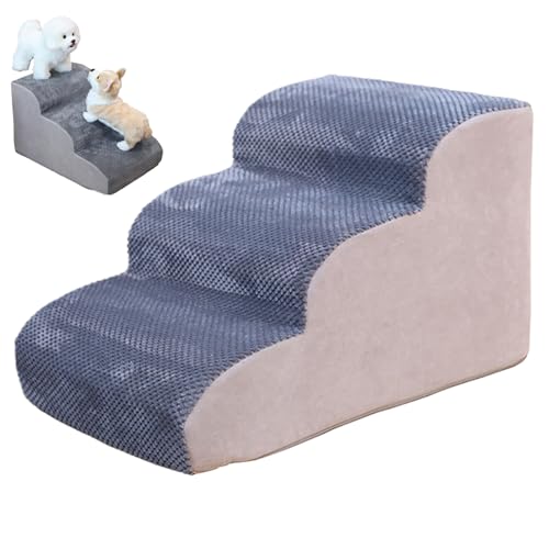 Hundetreppe für Betthetchen Ramp 3 Stufe 34 ° Katzentreppe für alte Katzen Nicht-Rutschschwamm gefülltes Hund Rampe für kleine Kratzerkratzerfestes Reißverschluss Waschküche für Bett Couch Hundetreppe für Betthetchen Ramp 3 Stufe 34 ° Katzentreppe für alte Katzen Nicht-Rutschschwamm gefülltes Hund Rampe für kleine Kratzerkratzerfestes Reißverschluss Waschküche für Bett Couch von Banziaju