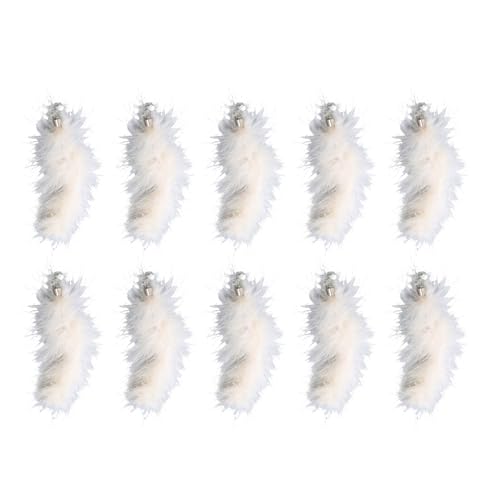 BaoFufc 10pcs / set Interessant Teaser Katzen Spielzeug Katzen Angelrute Angriffe Fisch Feder Teaser Spielzeug Lustiges Gefülltes Spielzeug Fisch Spielzeug Katzen Teaser Lustige Katzen Feder, von BaoFufc