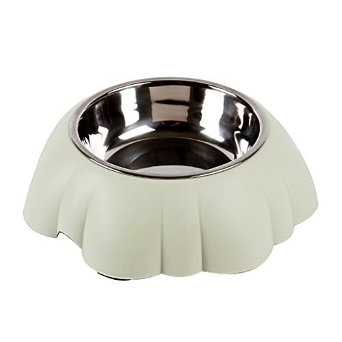 BaoFufc 14,5 cm Edelstahl Rund Ergonomie Haustier Futternapf Neigen und Rutschfest Mini Blau/Grün/Rosa Haustier Futternapf Haustier Futternäpfe für Katzen von BaoFufc