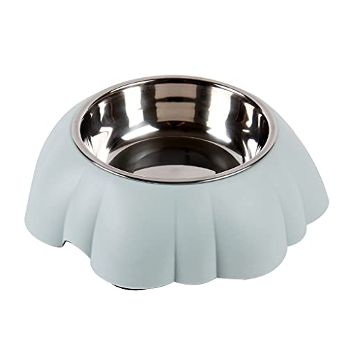 BaoFufc 14,5 cm Edelstahl Rund Ergonomie Haustier Futternapf Neigen und Rutschfest Mini Blau/Grün/Rosa Haustier Futternapf Haustier Futternäpfe für Katzen von BaoFufc