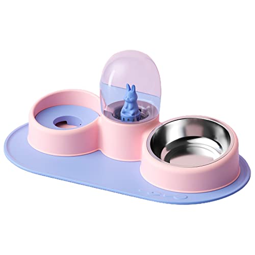 BaoFufc 2-in-1 Futternapf für Hunde mit erhöhter Haltung, Wassernapf mit Saugnapf, automatischer Wasserspender für Katzen BaoFufc 2-in-1 Futternapf für Hunde mit erhöhter Haltung, Wassernapf mit Saugnapf, automatischer Wasserspender für Katzen von BaoFufc