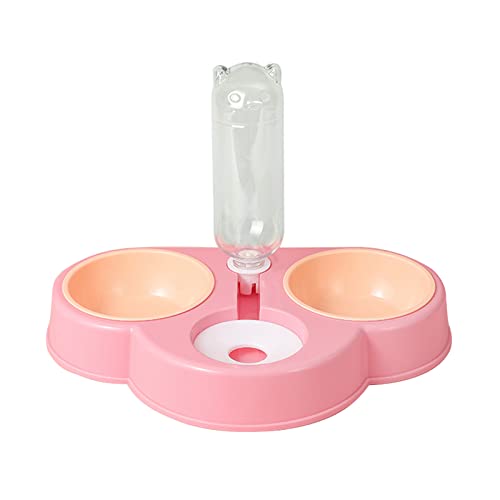 BaoFufc 3-in-1-Futterspender für Hunde mit erhöhter Körperhaltung, Katzenfutter, Wassernapf, Doppelnapf, selbstbewässernd, kein Verschütten, Doppelnapf, Haustiernapf, Rosa BaoFufc 3-in-1-Futterspender für Hunde mit erhöhter Körperhaltung, Katzenfutter, Wassernapf, Doppelnapf, selbstbewässernd, kein Verschütten, Doppelnapf, Haustiernapf, Rosa von BaoFufc