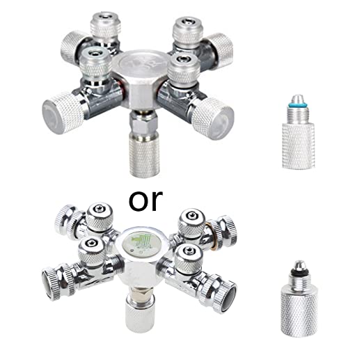 BaoFufc Aquarium Mehrk CO2 Verteiler Verwendet für Magnetblasenzähler CO2 Regler CO2 Feinabstimmung Shunt Co2 Regler Aquarium Ersatz W0204 von BaoFufc