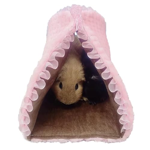 BaoFufc Faltbarer Tunnel für Kleintiere, Haustierbett, Spielzeugkäfigzubehör, Hamster, Plüschmatte für Eichhörnchen, Frettchen, Spieltunnel für Haustiere, Meerschweinchentunnel, von BaoFufc