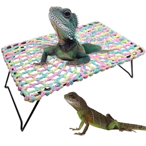 BaoFufc Geckos Eidechsen Reptilien Hängematte Pad kleines Haustier Spielzeug Bett Schaukel Eidechsen Reptilien Terrarien Lebensraum Dekoration Hängematte für Erwachsene Bartagamen von BaoFufc