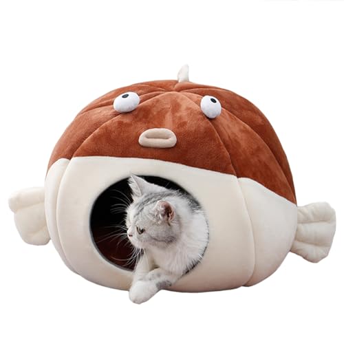 BaoFufc Globefish Katzenzelt für den Innenbereich, waschbar, mit rutschfestem Boden, Cartoon-Motiv BaoFufc Globefish Katzenzelt für den Innenbereich, waschbar, mit rutschfestem Boden, Cartoon-Motiv von BaoFufc