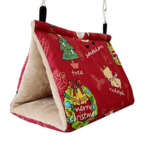 BaoFufc Hängematte zum Aufhängen für Vögel für Käfig Winter Warm Plüsch Zelt Versteck Papagei Kuscheln Hütte zum Spielen und Ausruhen Käfig von BaoFufc
