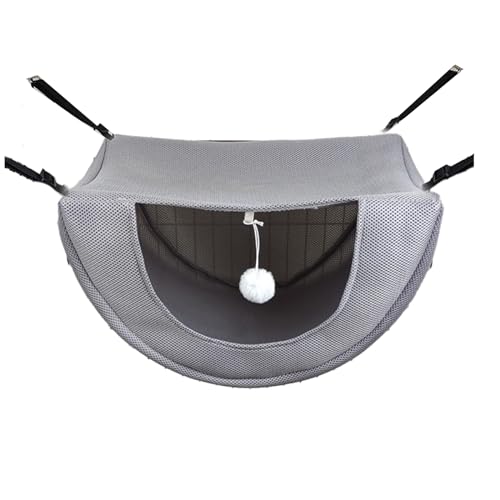 BaoFufc Hängende Katzen-Hängemattenbett, atmungsaktives Bett für Katzen, Haus, Hängebett, Kleintiere, Hamster, Vögel, Schaukel, Spielzeug, Haustierbett, atmungsaktiv, weiches Haustierbett BaoFufc Hängende Katzen-Hängemattenbett, atmungsaktives Bett für Katzen, Haus, Hängebett, Kleintiere, Hamster, Vögel, Schaukel, Spielzeug, Haustierbett, atmungsaktiv, weiches Haustierbett von BaoFufc