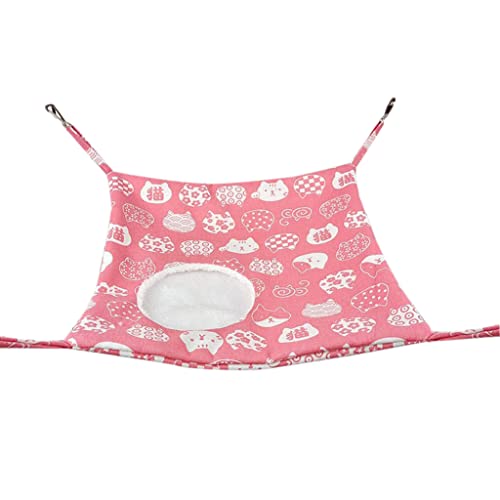 BaoFufc Hamster Kleintieranhänger 2-lagig Warmes Bett Frettchenzubehör Chinchilla Hamsterhängematte BaoFufc Hamster Kleintieranhänger 2-lagig Warmes Bett Frettchenzubehör Chinchilla Hamsterhängematte von BaoFufc